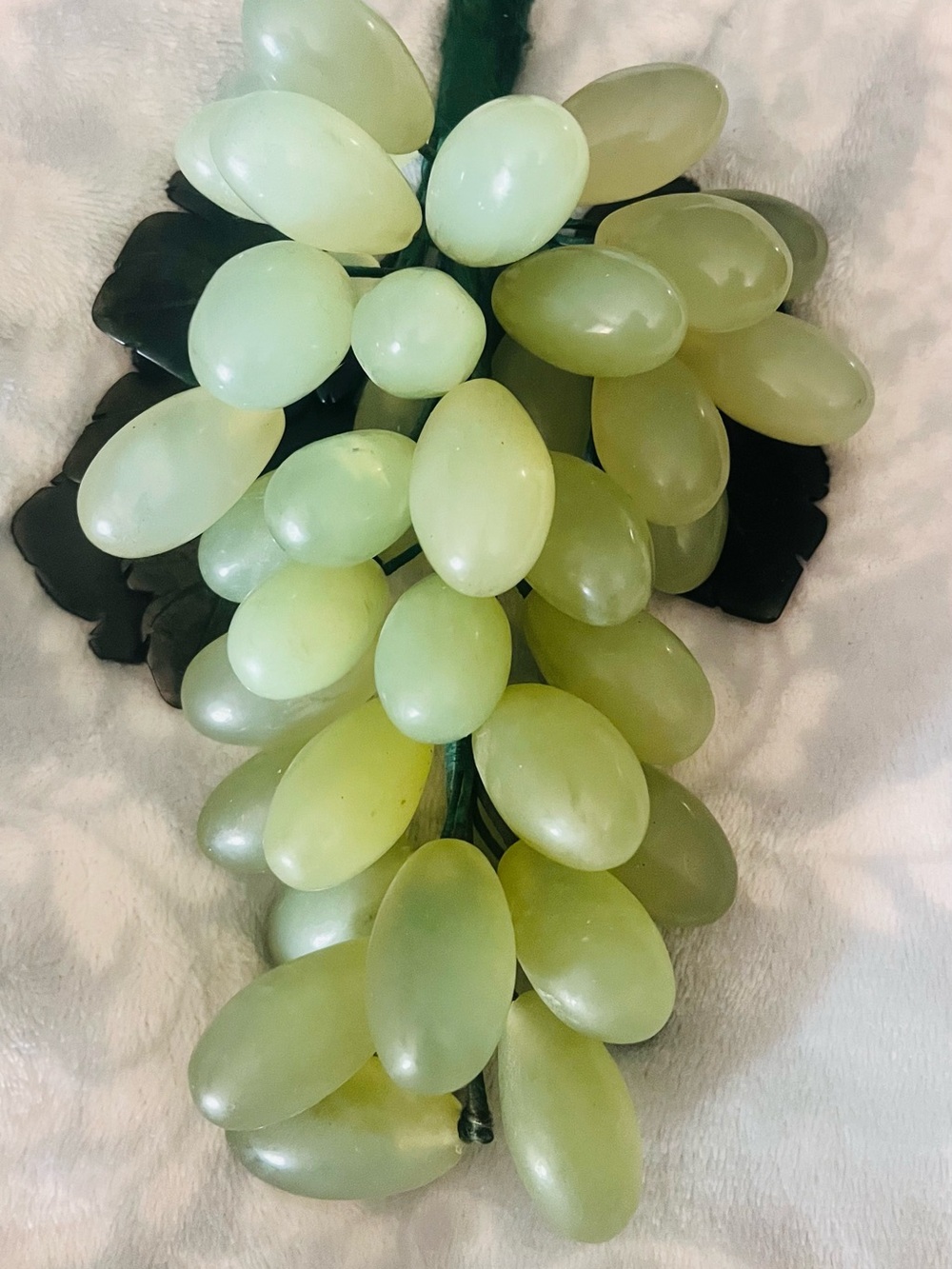 Green Faux Grape Cluster Decorative Accessory